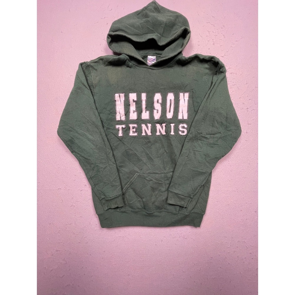Jerzees NuBlend Nelson Tennis Hoodie Youth XL Green Cotton Blend Good